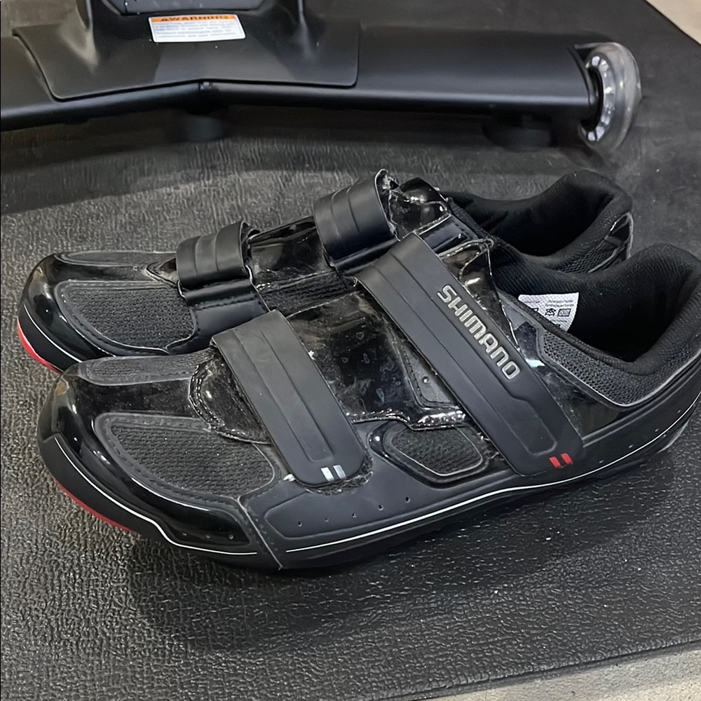 Shimano Black Athletic Cycling Shoes with Mesh Ventilation